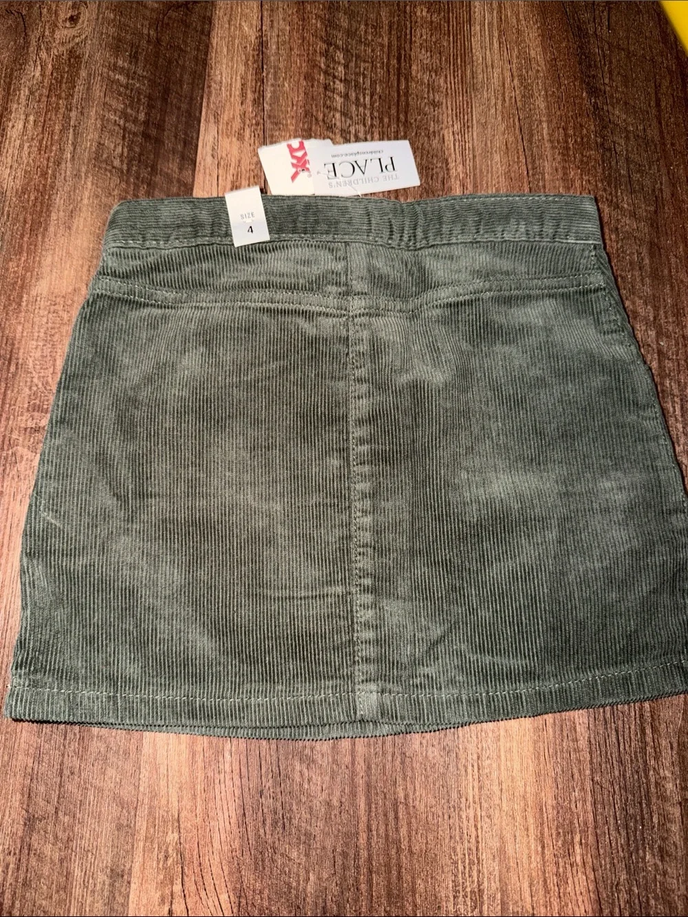 Lot of 2 The Children’s Place Skirt Girls Corduroy Size 4 NWT Green & Burgundy